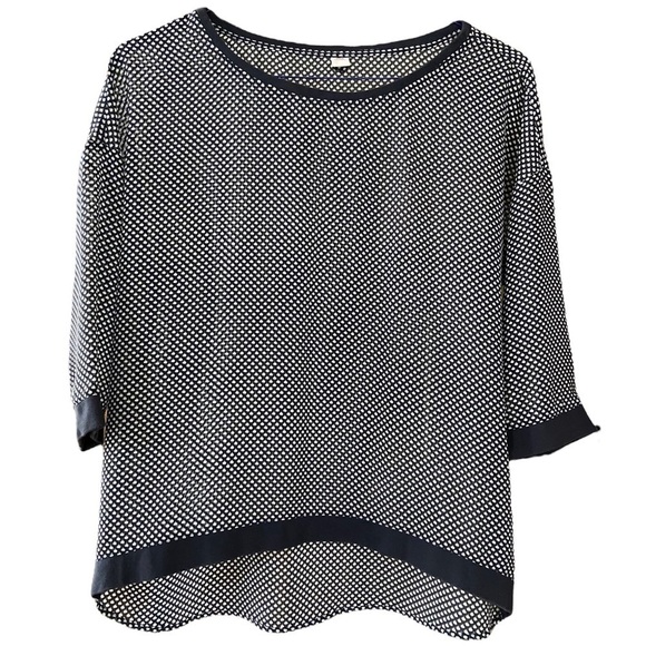 A.oliver Navy Blue High Low Top - Picture 1 of 7